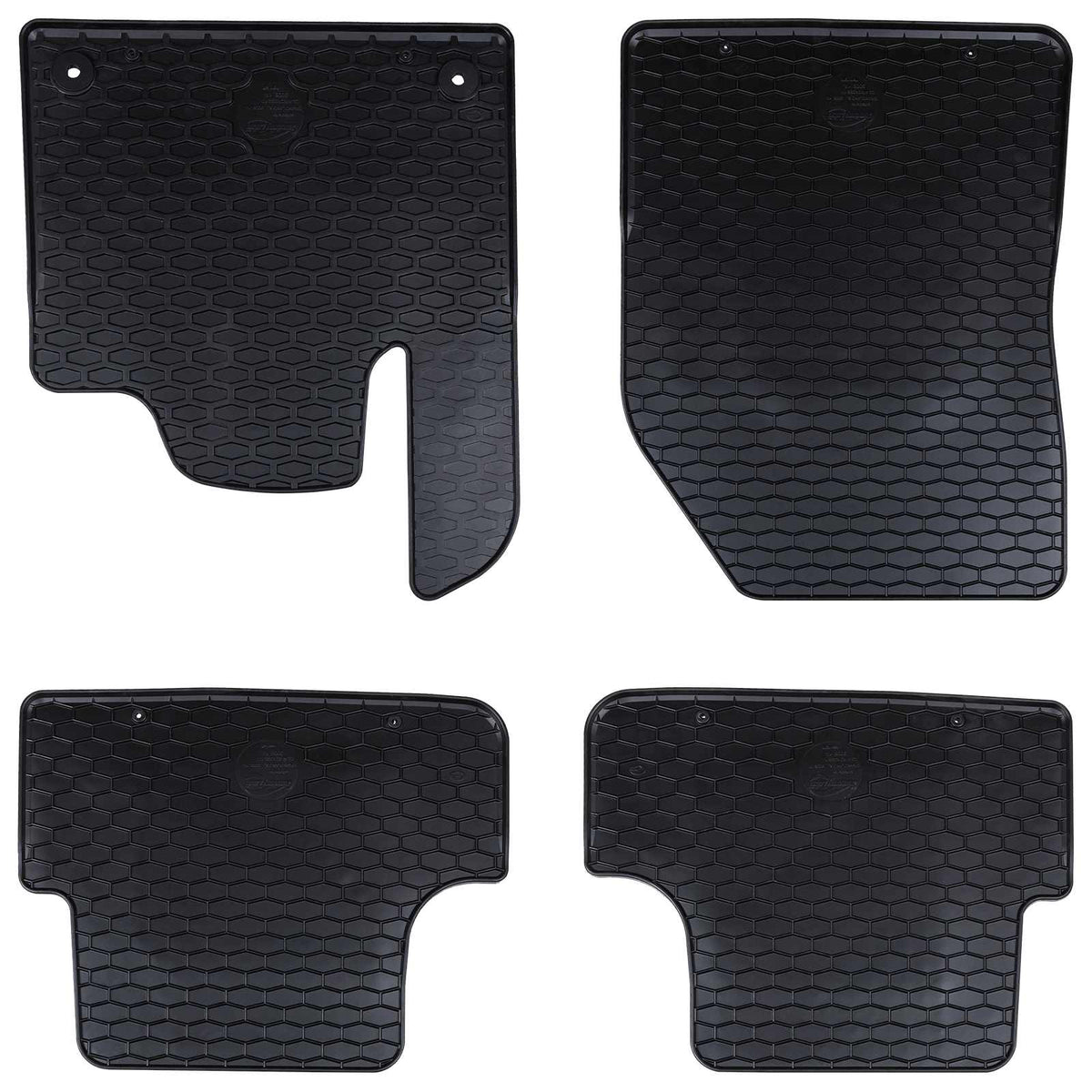 Autobodemmat 4 pcs Zwart Rubber is nu te koop bij PeponiXL, paradijselijk wonen!