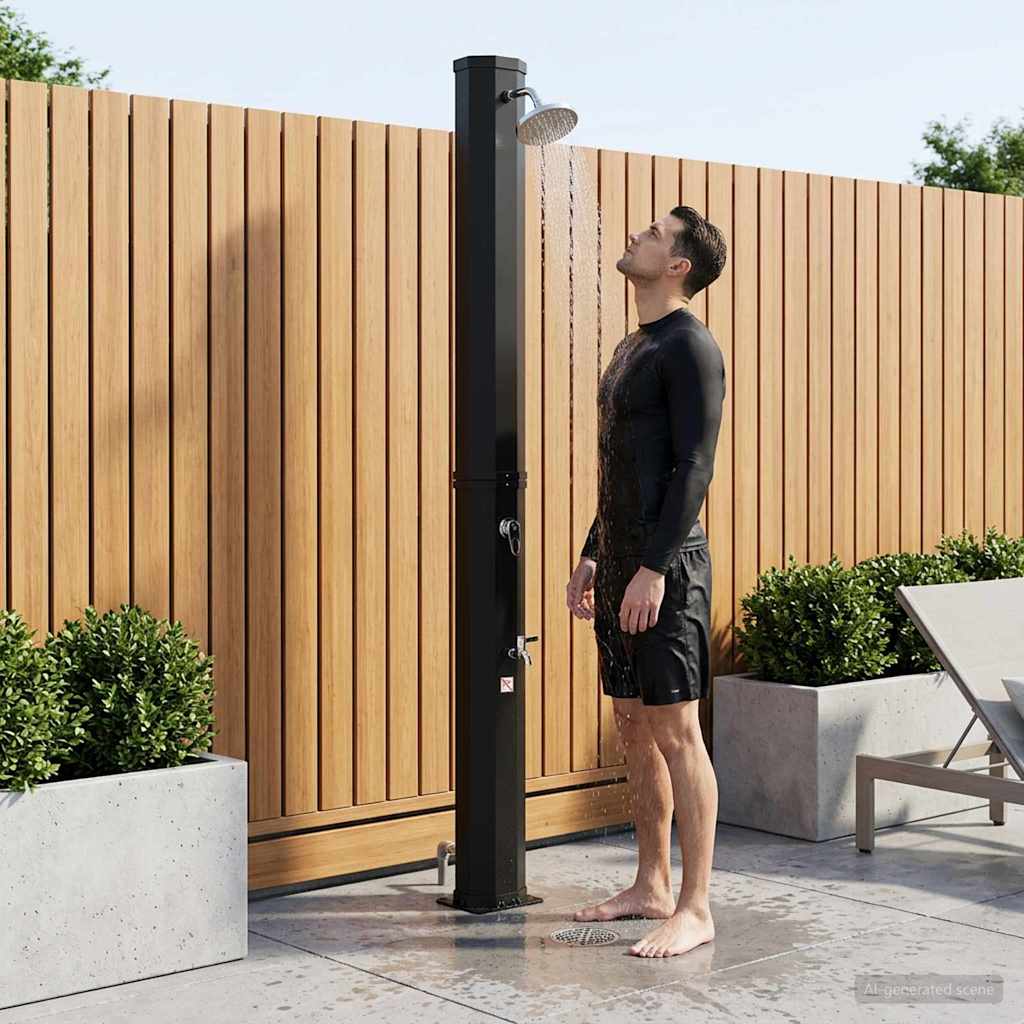 Zonne-douche met douchekop en kraan PVC, ABS, Zinklegering is nu te koop bij PeponiXL, paradijselijk wonen!