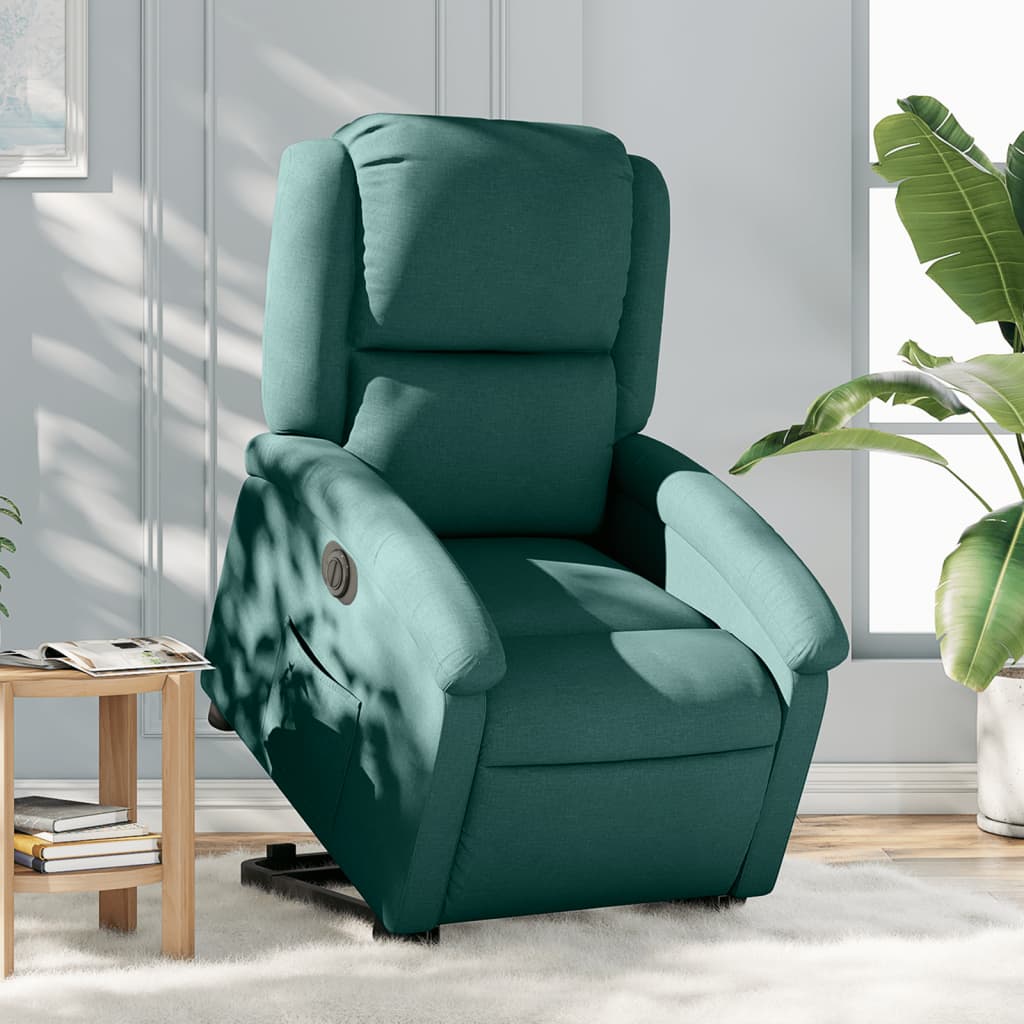 Sta-op-stoel elektrisch stof donkergroen is nu te koop bij PeponiXL, paradijselijk wonen!