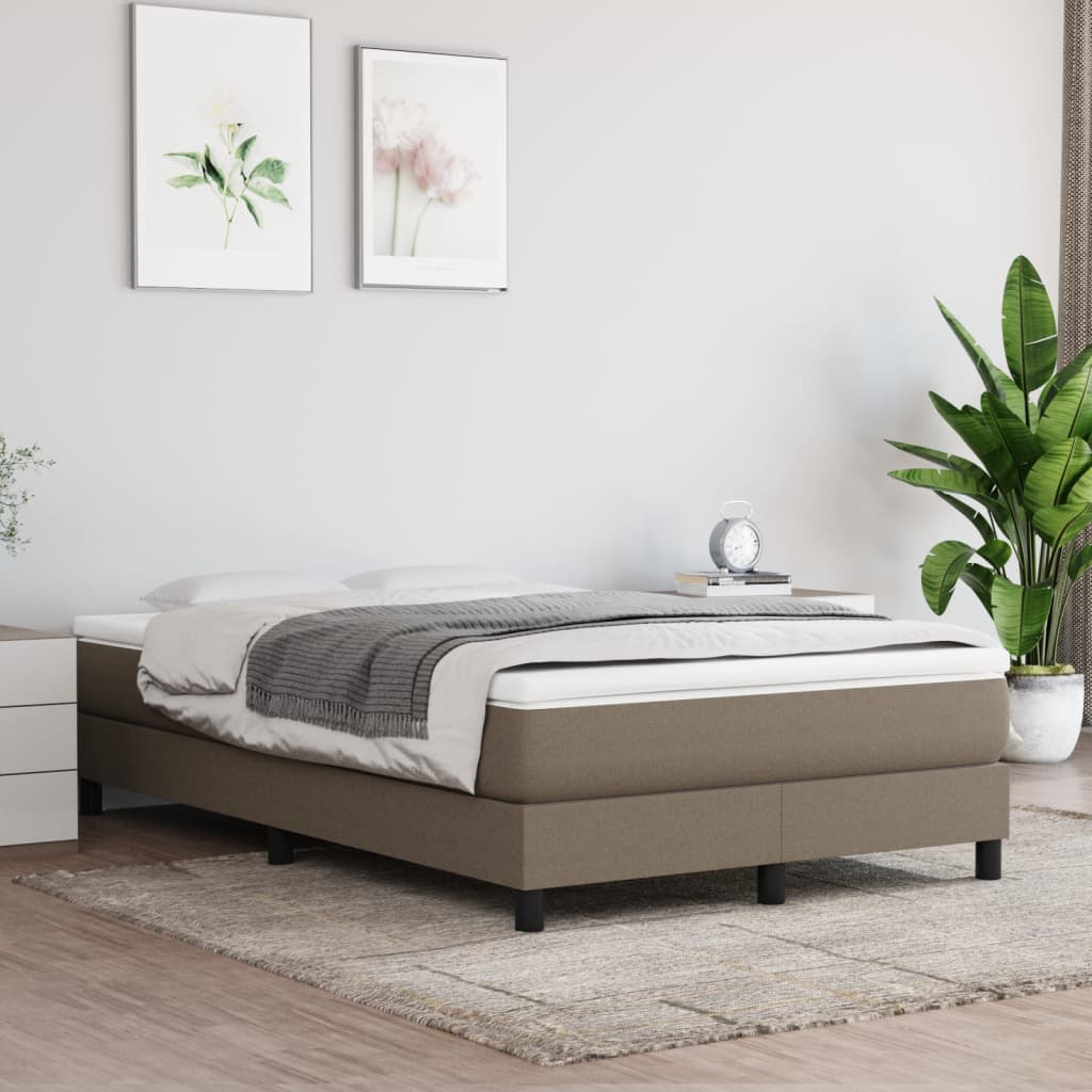Pocketveringmatras medium 120x200x20 cm stof taupe is nu te koop bij PeponiXL, paradijselijk wonen!