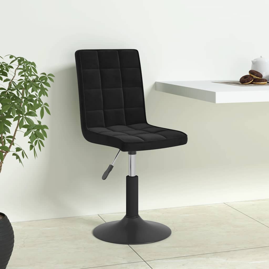 Eetkamerstoelen draaibaar 4 st fluweel zwart is nu te koop bij PeponiXL, paradijselijk wonen!