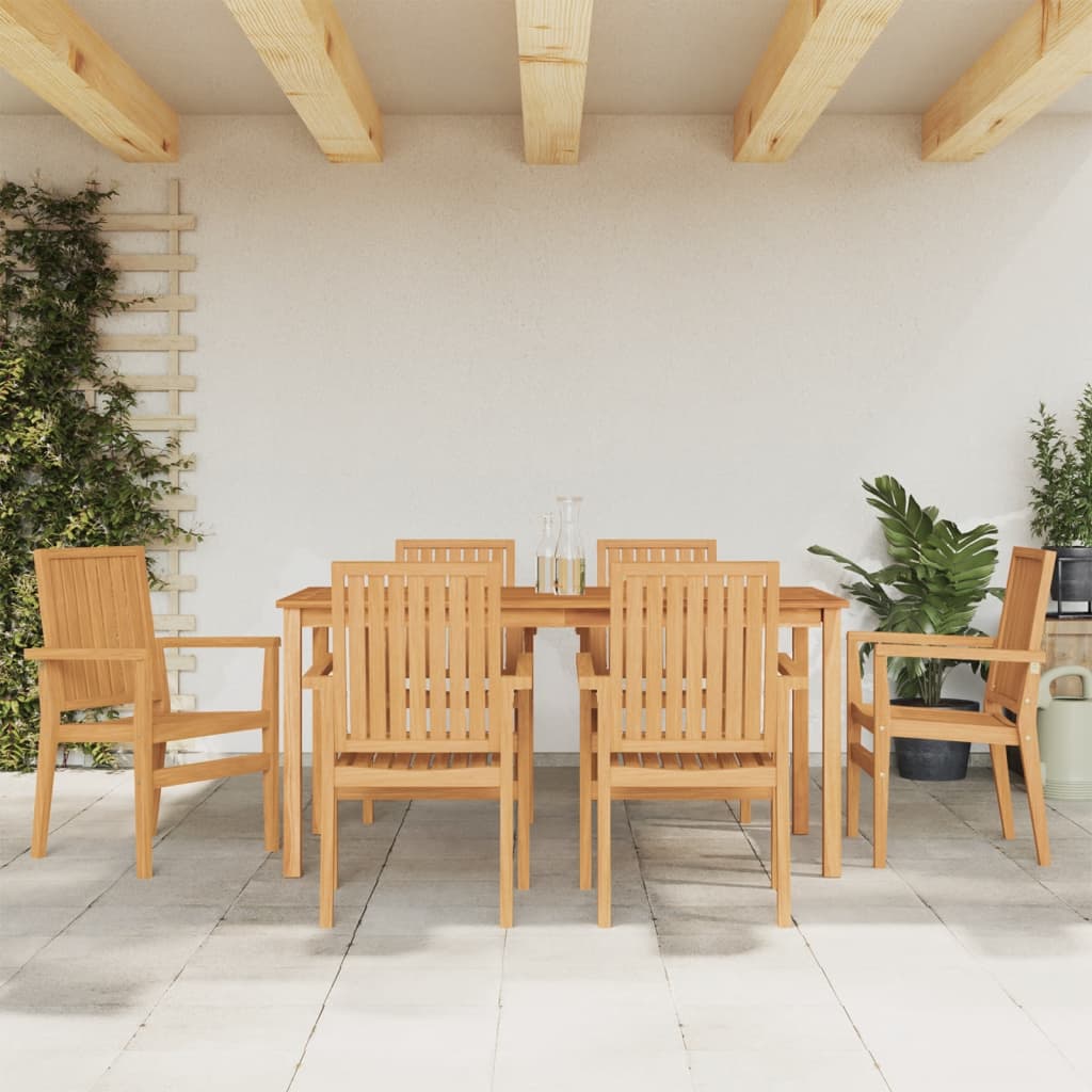 7-delige Tuinset massief teakhout is nu te koop bij PeponiXL, paradijselijk wonen!