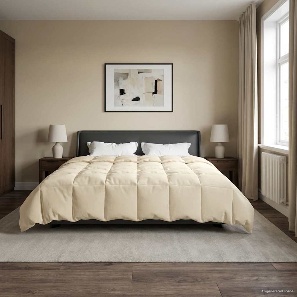 Winter Dekbed Gekwilt Crème 240 x 260 cm Microfiber is nu te koop bij PeponiXL, paradijselijk wonen!