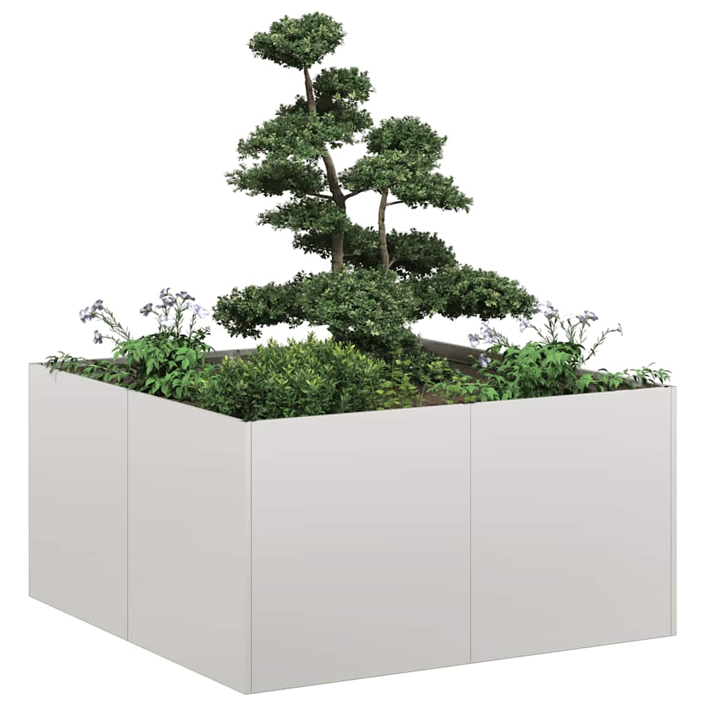 Plantenbak 80x80x40 cm roestvrij staal is nu te koop bij PeponiXL, paradijselijk wonen!