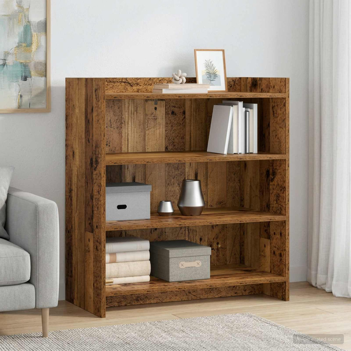 Dressoir Oud hout 75 x 36 x 80 cm Bewerkt hout is nu te koop bij PeponiXL, paradijselijk wonen!