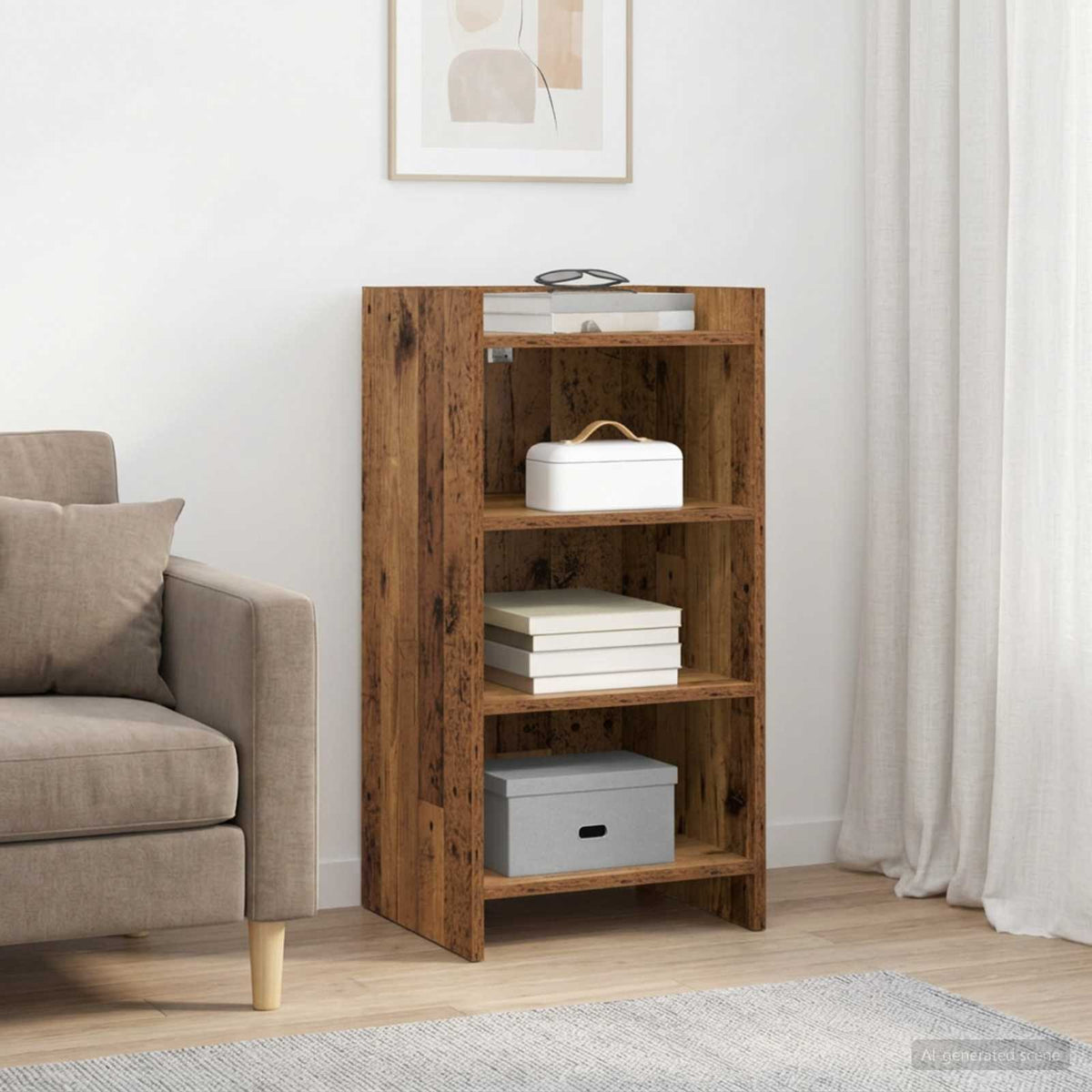 Dressoir Oud hout 40 x 36 x 80 cm Bewerkt hout is nu te koop bij PeponiXL, paradijselijk wonen!