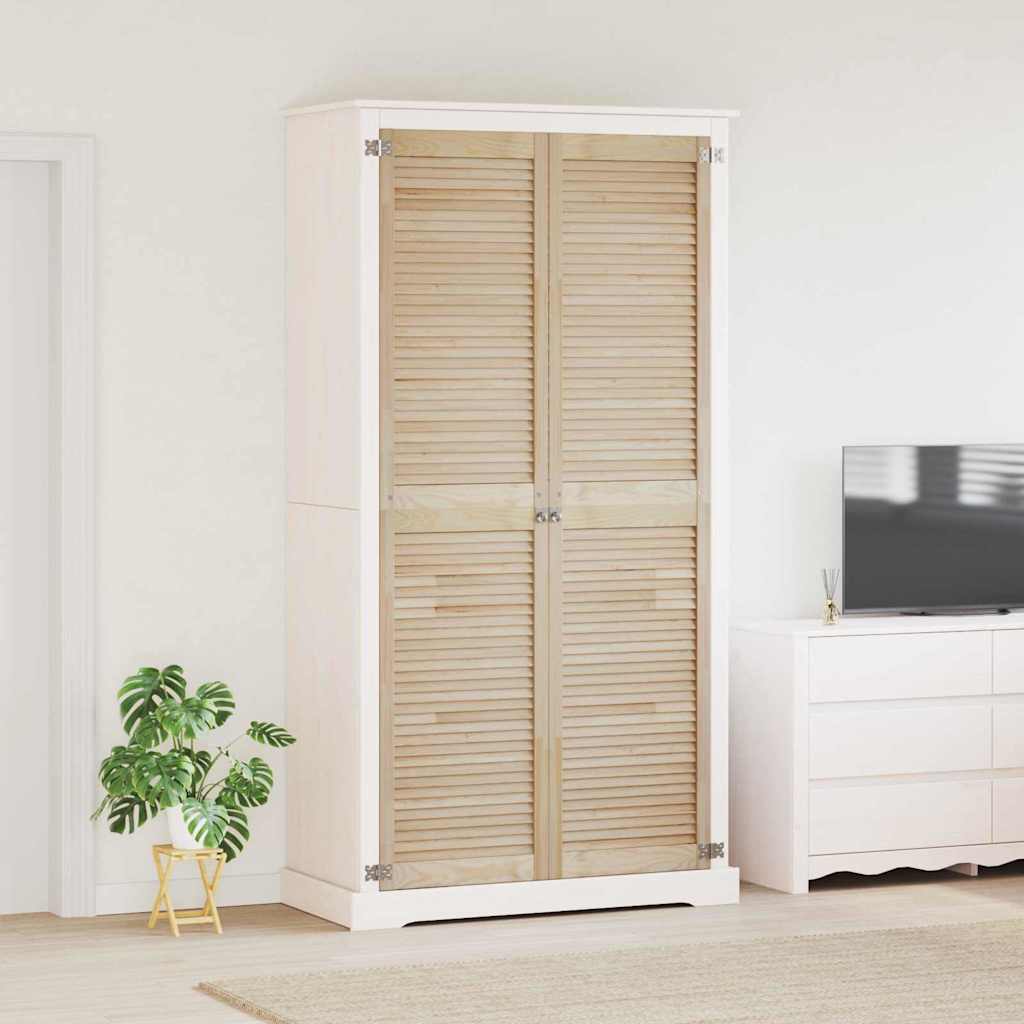 Kastdeur 2 pcs Naturel 201 x 2,1 x 49,5 cm Massief grenenhout is nu te koop bij PeponiXL, paradijselijk wonen!