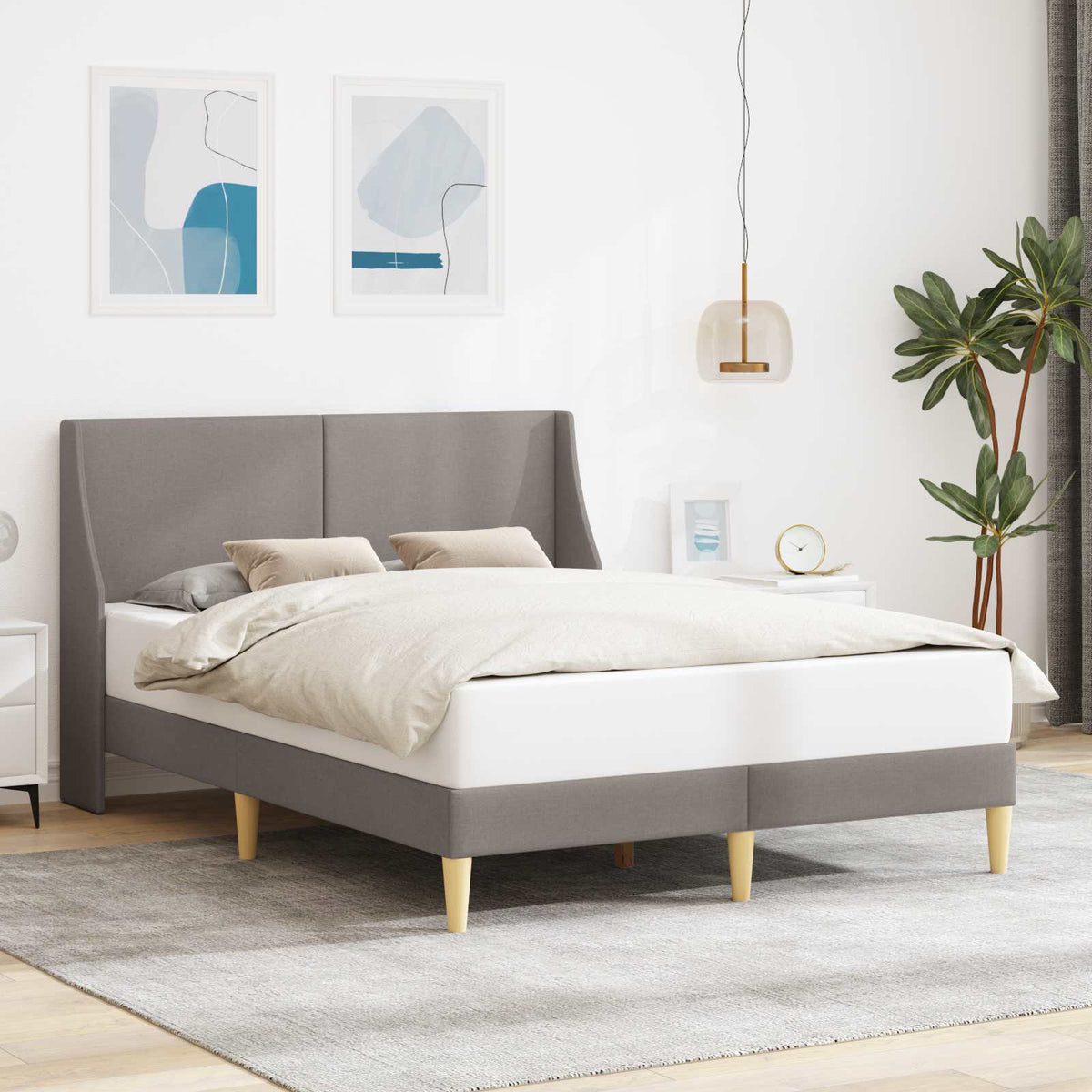Bedframe met hoofdeinde aansluitplaat is nu te koop bij PeponiXL, paradijselijk wonen!