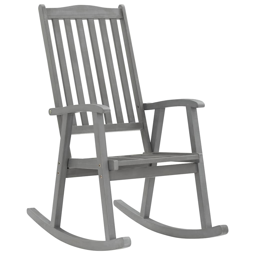 Schommelstoel massief acaciahout grijs is nu te koop bij PeponiXL, paradijselijk wonen!