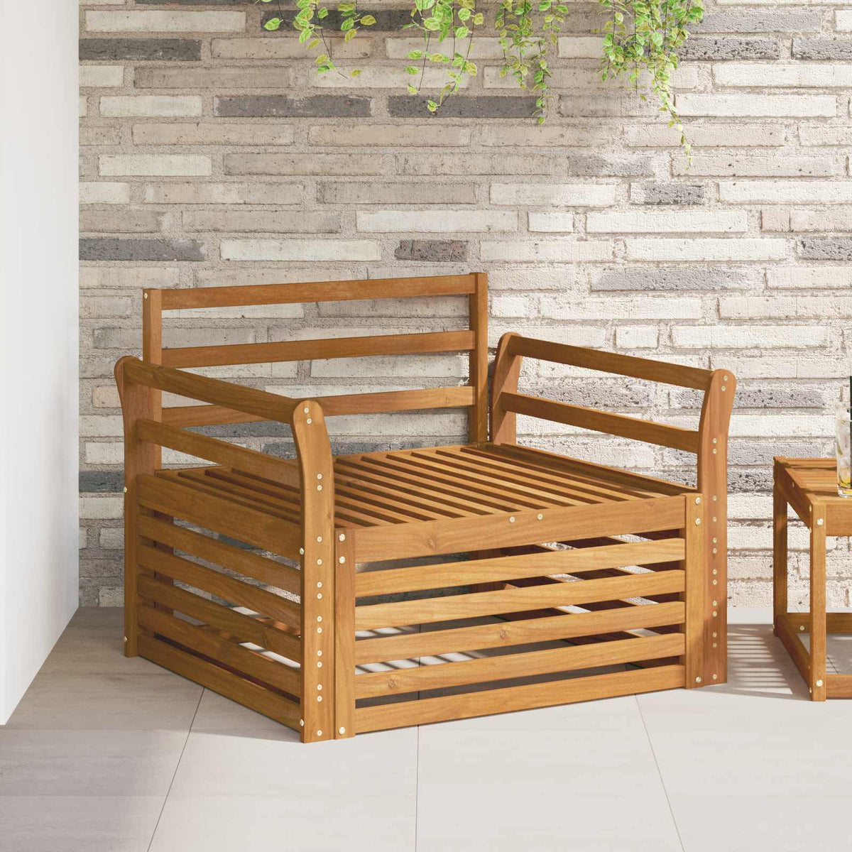 2 Stuk Tuinbank Naturel is nu te koop bij PeponiXL, paradijselijk wonen!