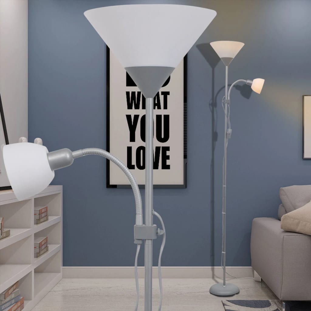 Vloerlamp grijs is nu te koop bij PeponiXL, paradijselijk wonen!