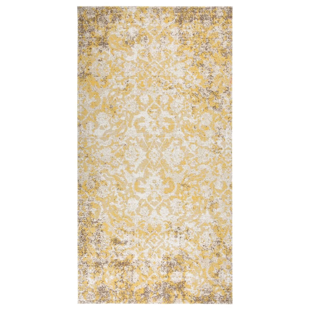 Buitenkleed platgeweven 80x150 cm geel is nu te koop bij PeponiXL, paradijselijk wonen!