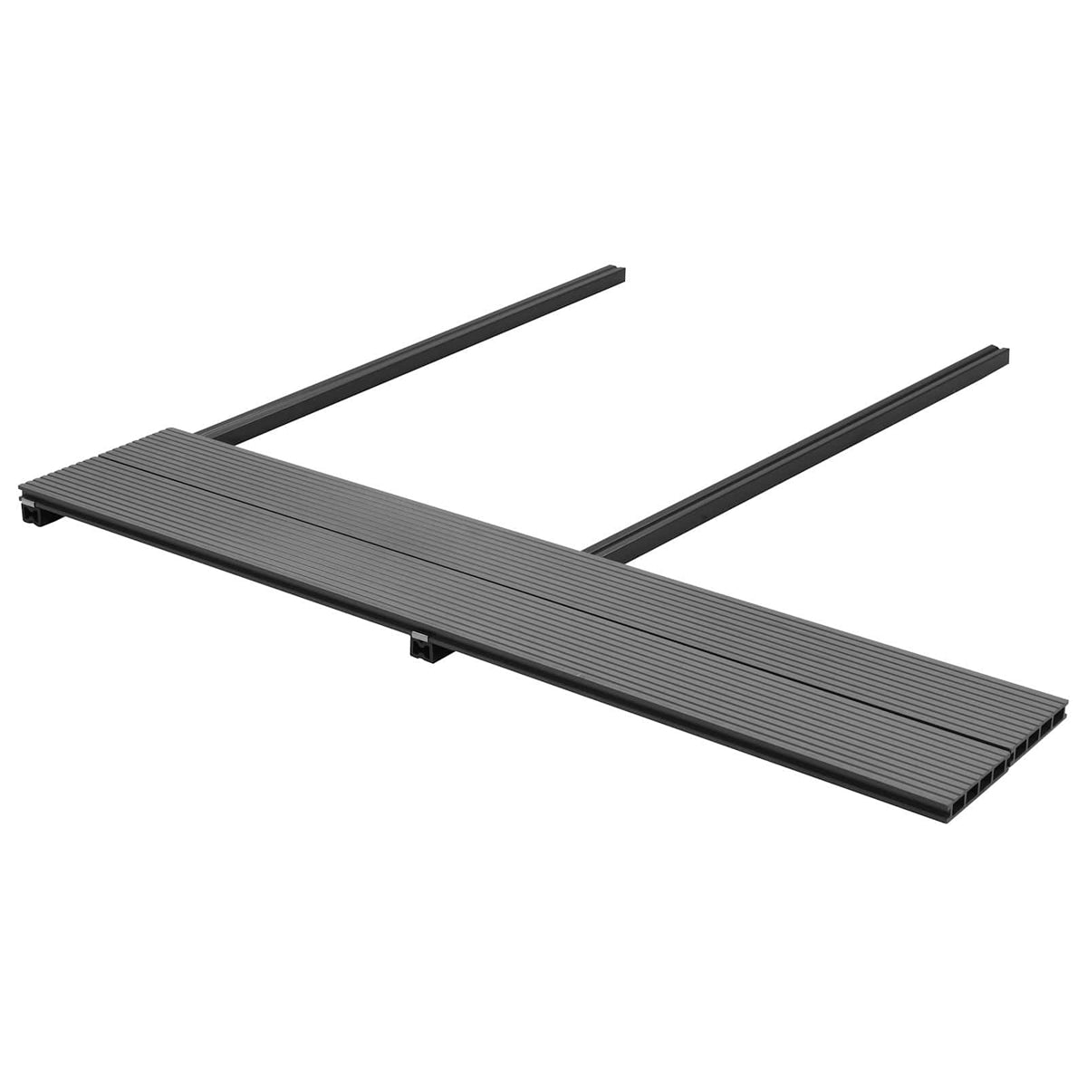Terrasplank 6 pcs Grijs WPC is nu te koop bij PeponiXL, paradijselijk wonen!