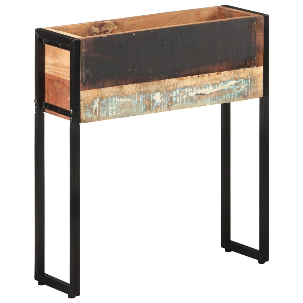 Plantenbak 60x20x68 cm massief gerecycled hout is nu te koop bij PeponiXL, paradijselijk wonen!