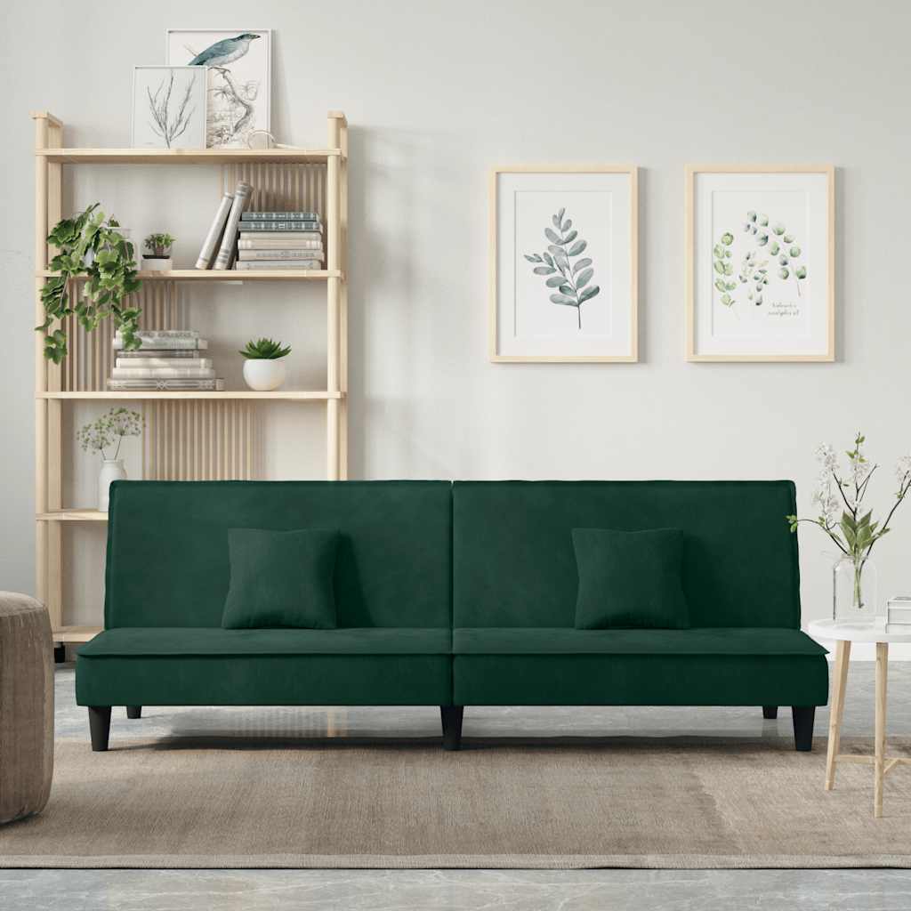 Slaapbank fluweel donkergroen is nu te koop bij PeponiXL, paradijselijk wonen!