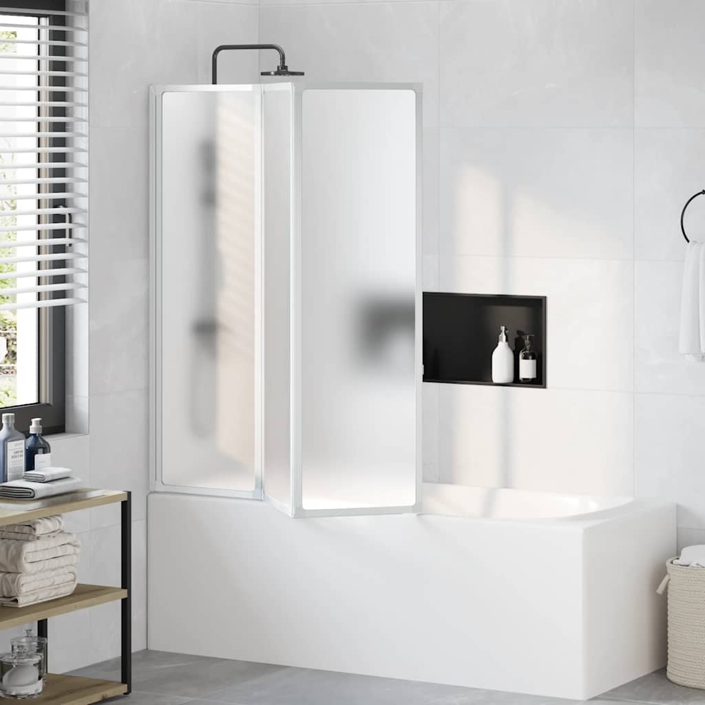 Badscherm 3 panelen vouwbaar 141 x 132 cm is nu te koop bij PeponiXL, paradijselijk wonen!