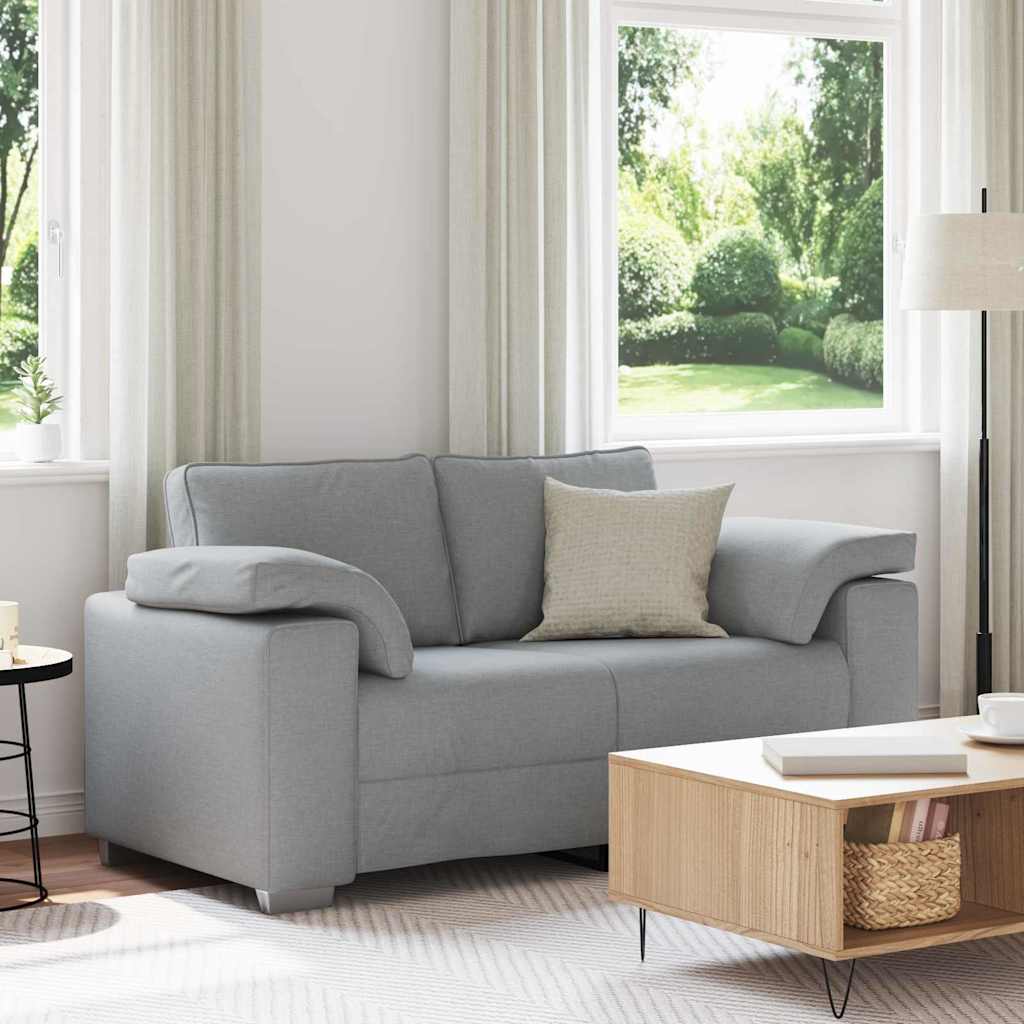 Loveseat Lichtgrijs 160 cm Stof is nu te koop bij PeponiXL, paradijselijk wonen!