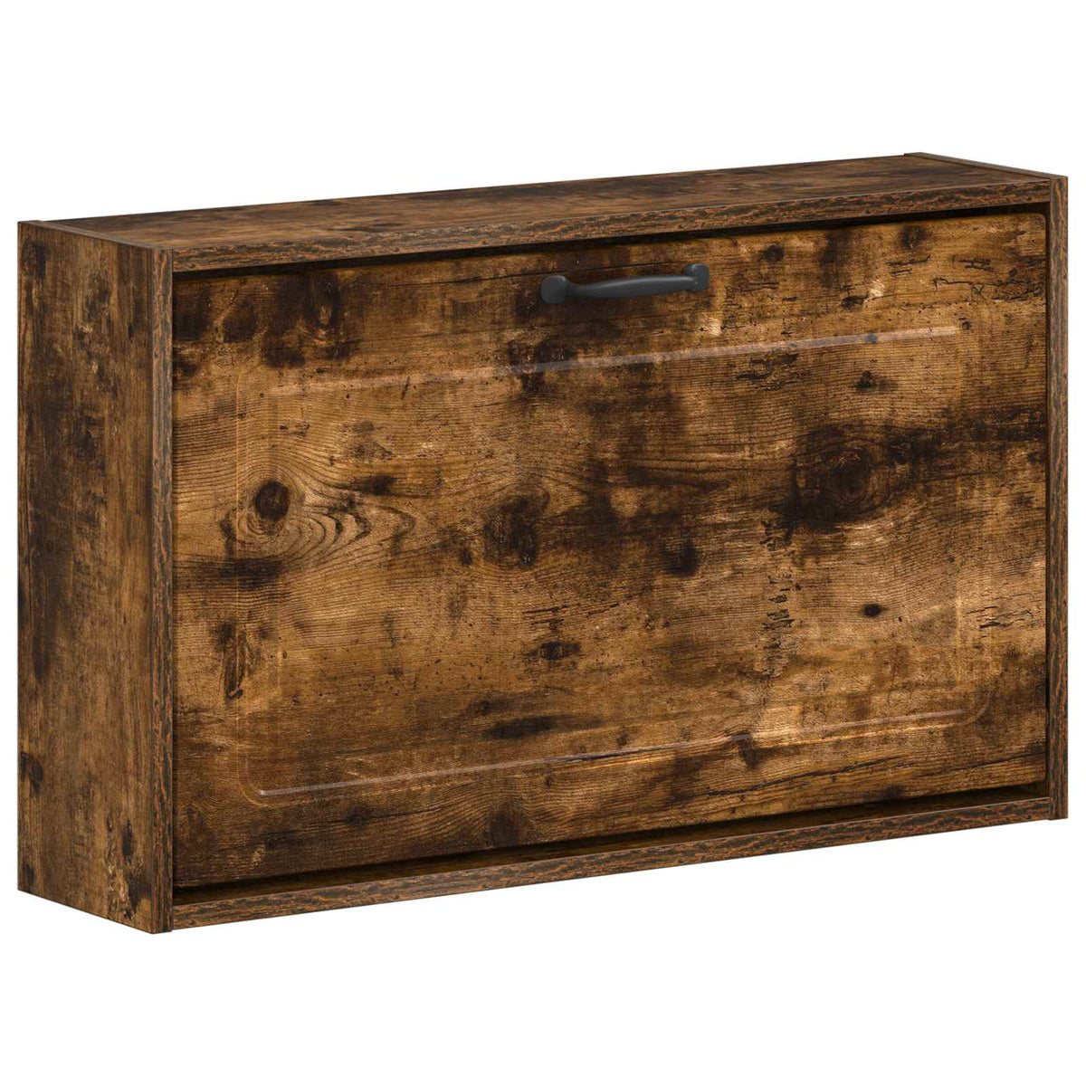 Wandgemonteerde Schoenkast UTRECHT 71 x 17 x 43 cm Bewerkt hout is nu te koop bij PeponiXL, paradijselijk wonen!