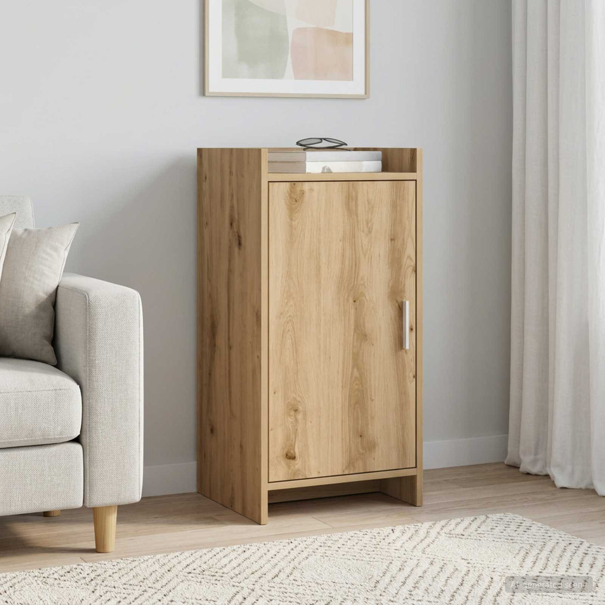 Dressoir Artisanaal eiken 40 x 36 x 80 cm Bewerkt hout is nu te koop bij PeponiXL, paradijselijk wonen!
