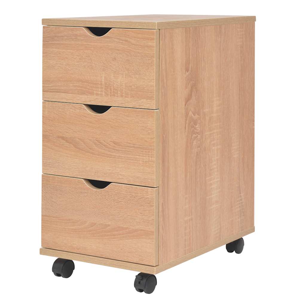 Ladekast 33x45x60 cm eikenkleur is nu te koop bij PeponiXL, paradijselijk wonen!