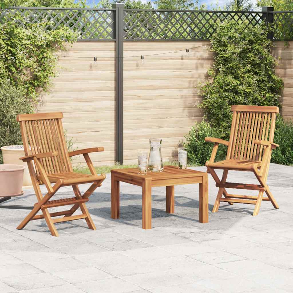 Tuinstoelen inklapbaar 2 st massief teakhout is nu te koop bij PeponiXL, paradijselijk wonen!