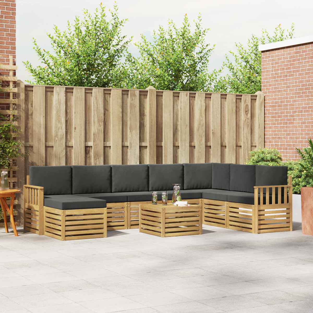 Sofa-Sets Massief Acaciahout is nu te koop bij PeponiXL, paradijselijk wonen!
