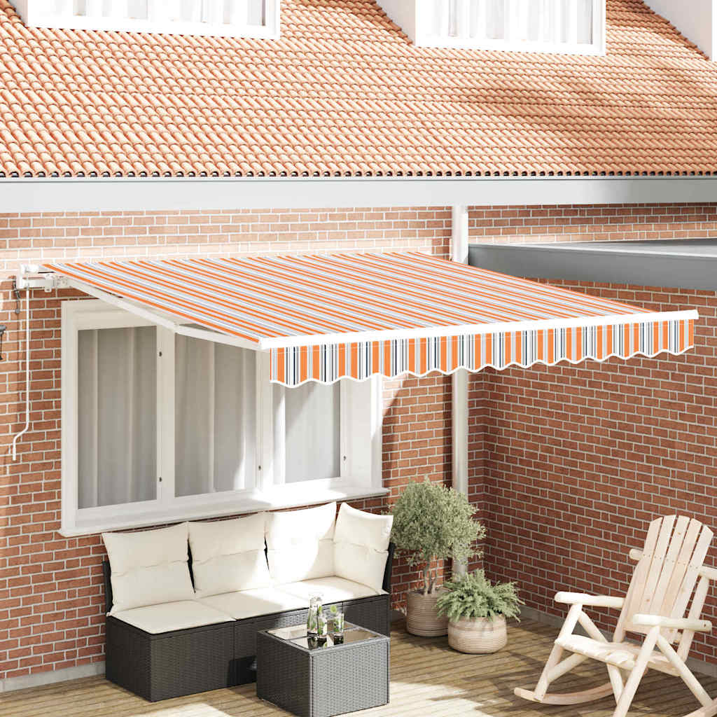 Elektrisch Uittrekbaar Zonnescherm Multikleur 350 x 250 cm is nu te koop bij PeponiXL, paradijselijk wonen!