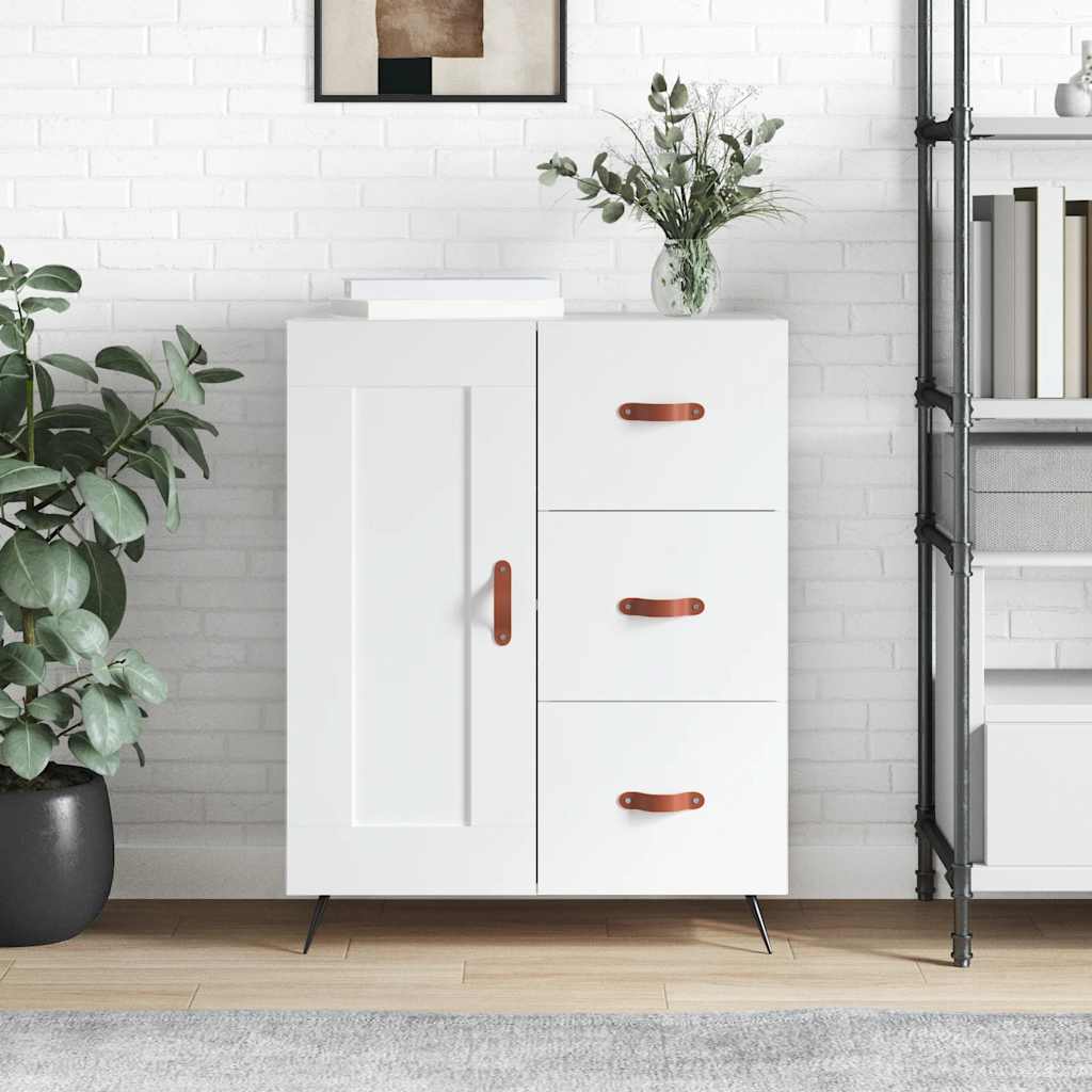 Dressoir 69,5x34x90 cm bewerkt hout wit is nu te koop bij PeponiXL, paradijselijk wonen!