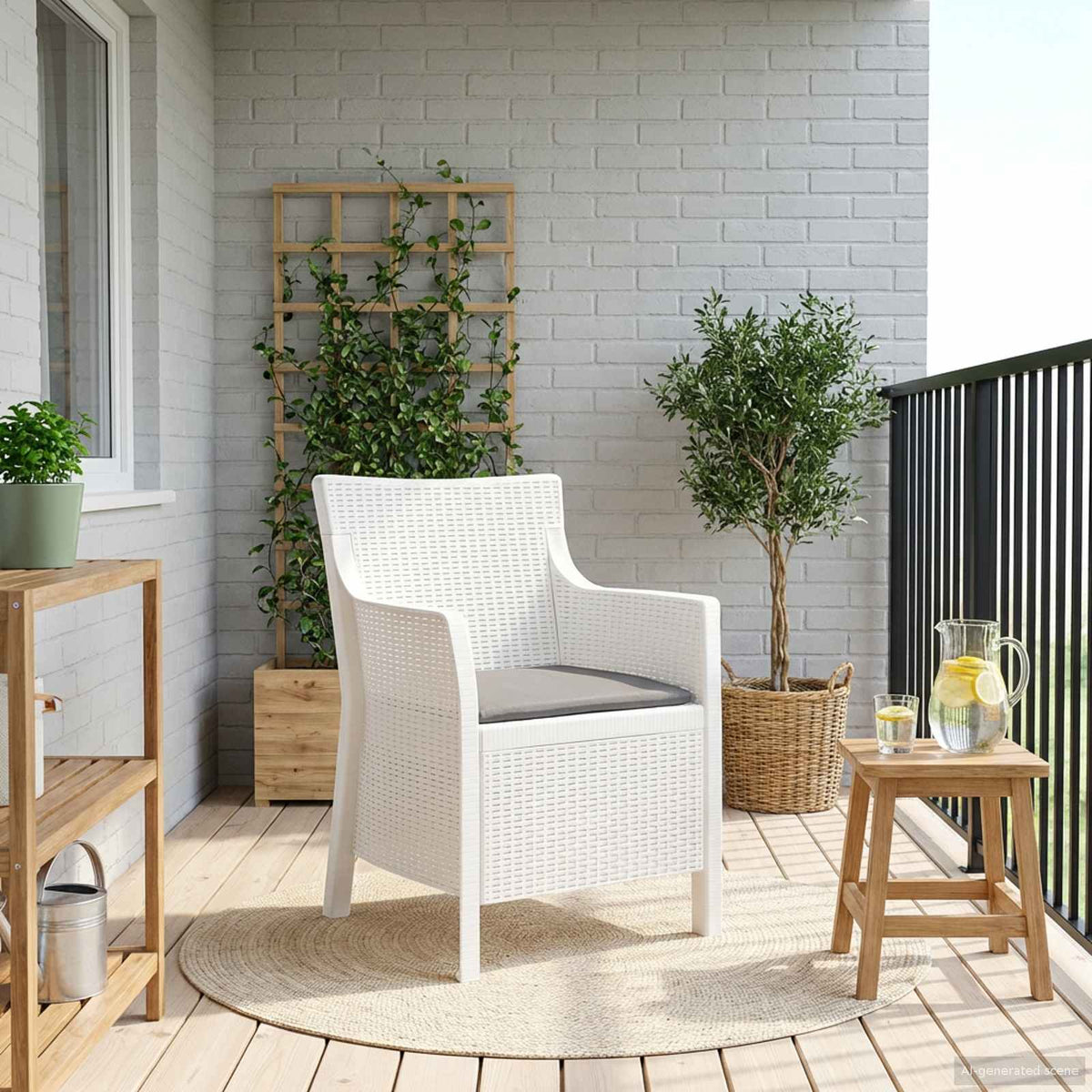 Fauteuil Wit PP is nu te koop bij PeponiXL, paradijselijk wonen!