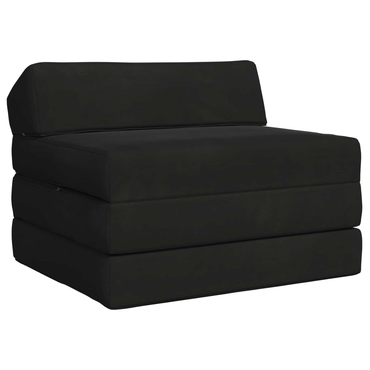 Vouwbare Bankbed Zwart 200 x 70 x 10 cm Fluweel is nu te koop bij PeponiXL, paradijselijk wonen!