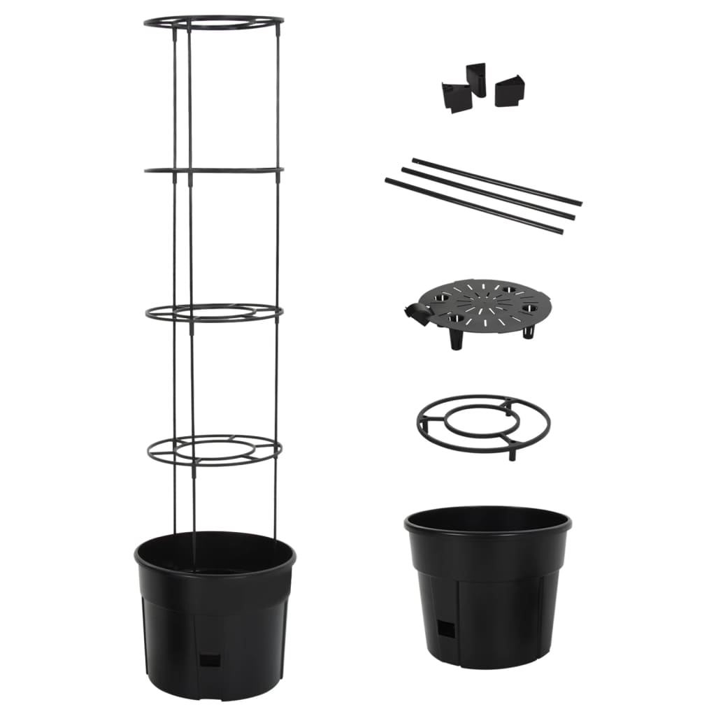 Tomatenkweekpot ø39x150 cm polypropeen antracietkleurig is nu te koop bij PeponiXL, paradijselijk wonen!