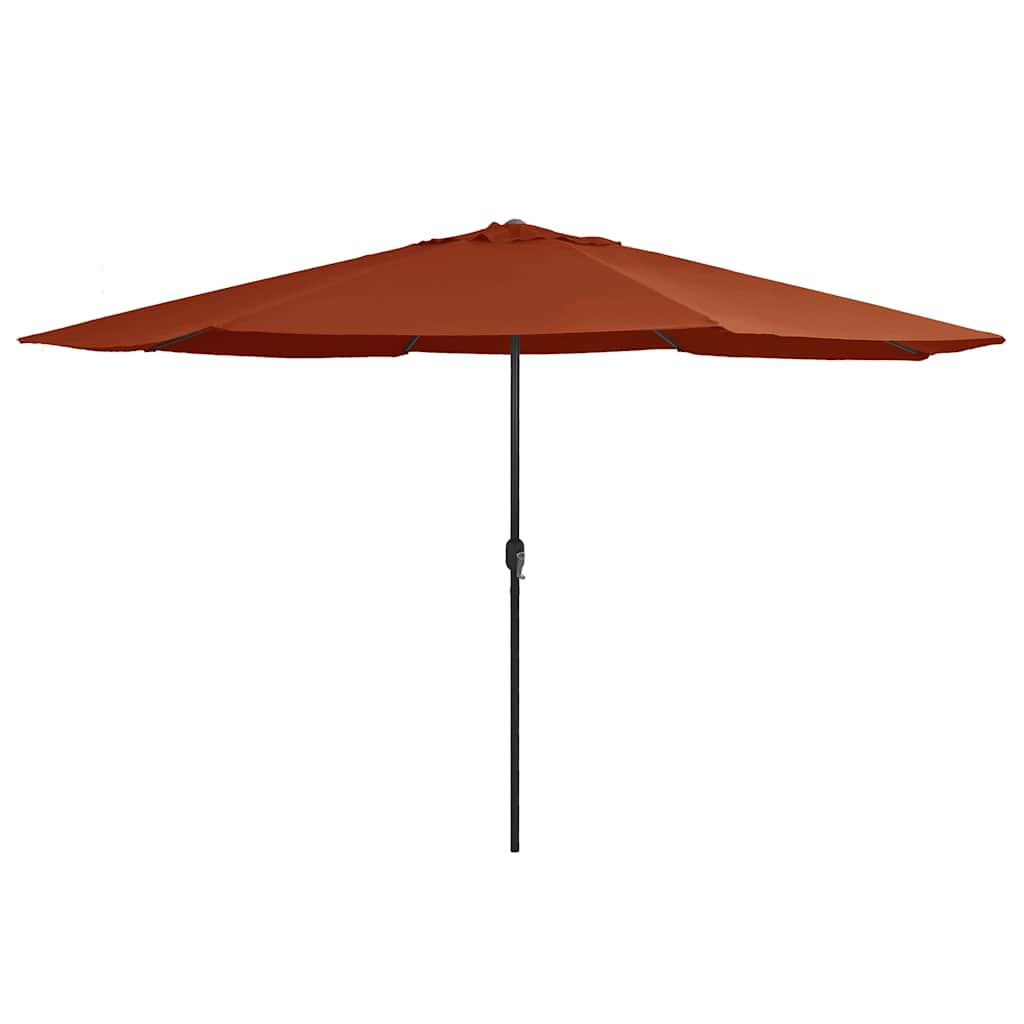 Parasol met metalen paal 390 cm terracottakleurig is nu te koop bij PeponiXL, paradijselijk wonen!
