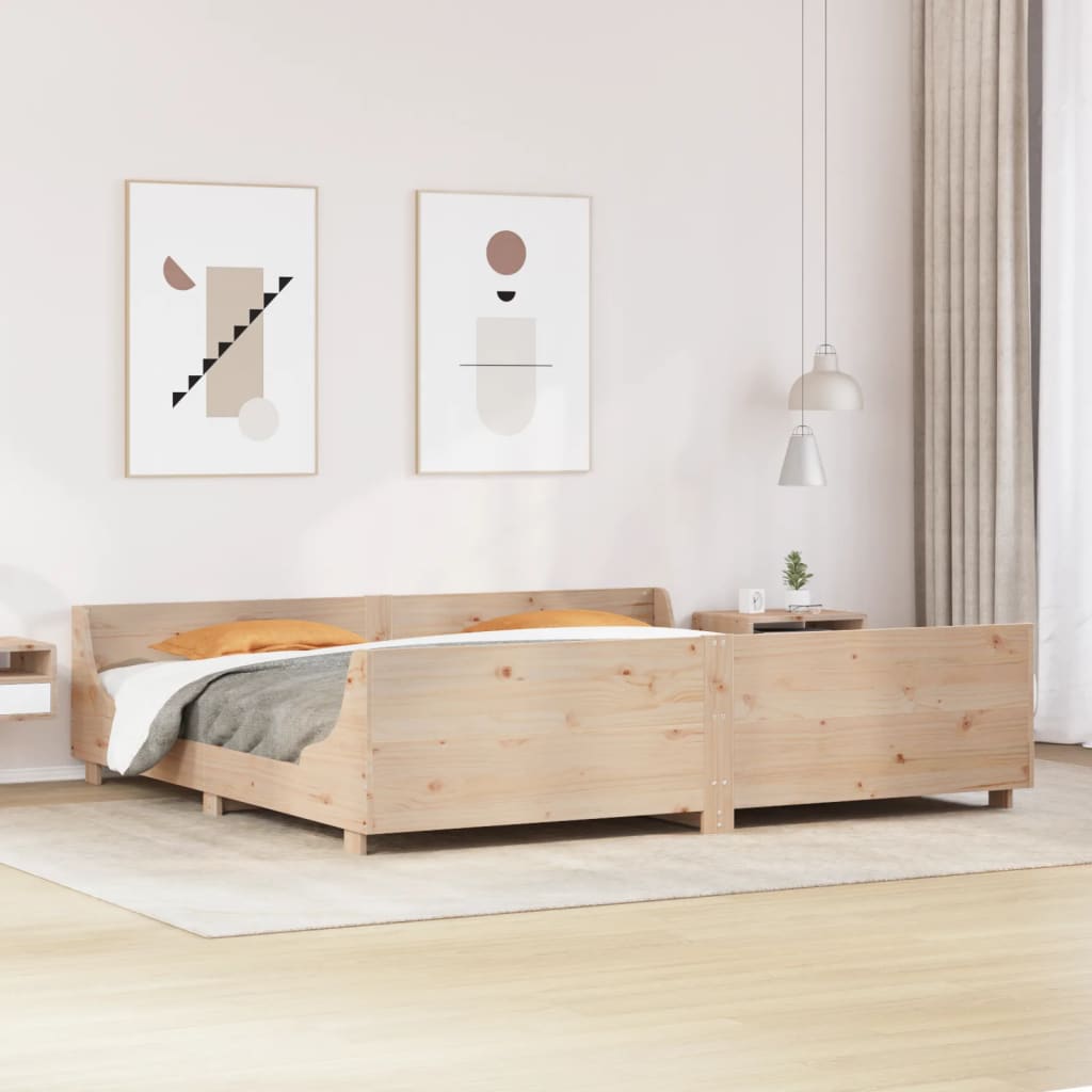 Bedframe zonder matras massief grenenhout 180x200 cm is nu te koop bij PeponiXL, paradijselijk wonen!