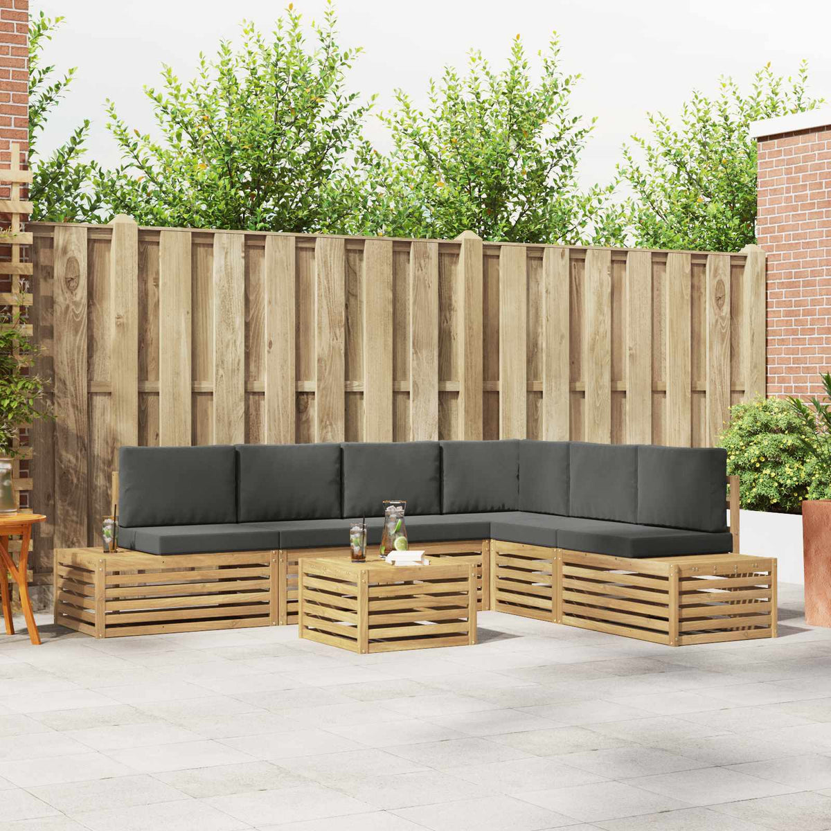 Sofa-Sets 6 Stuk 59 x 59 x 37 cm is nu te koop bij PeponiXL, paradijselijk wonen!