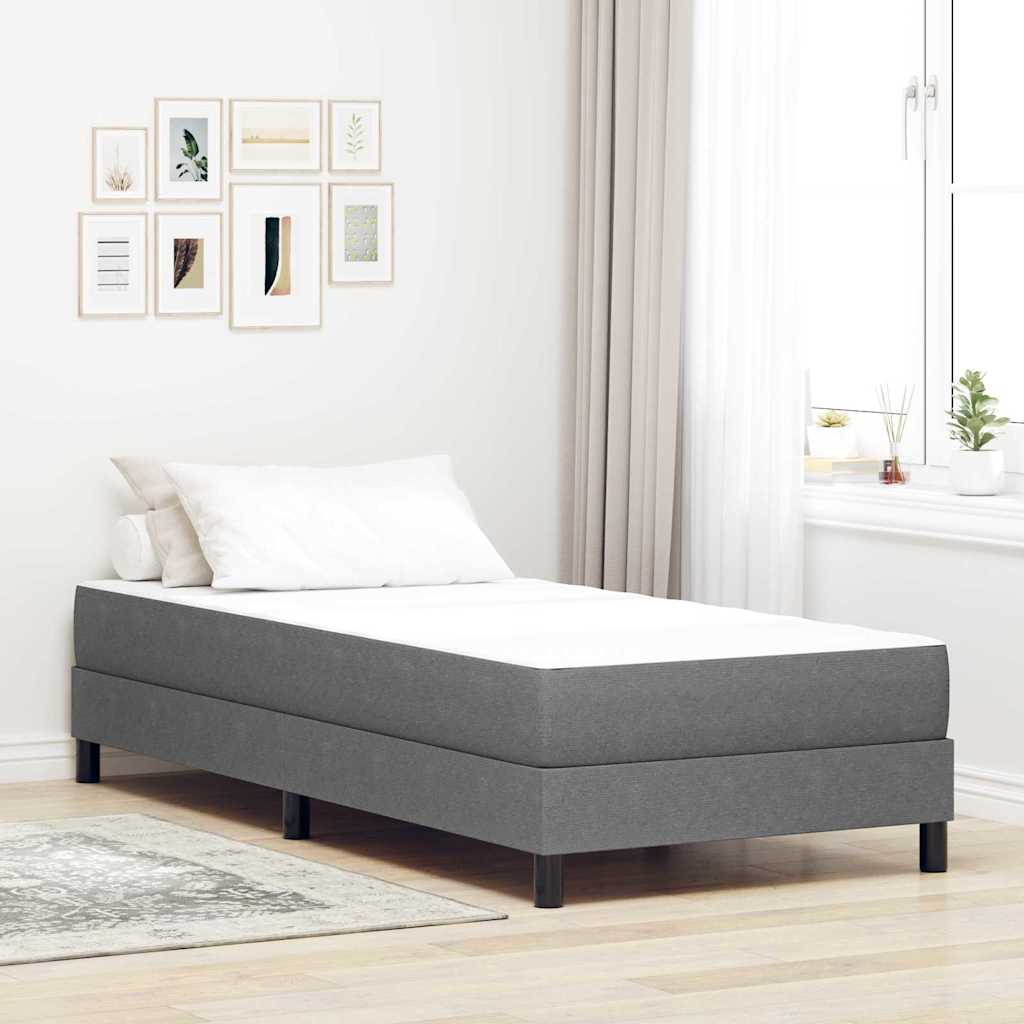 Bedmatras met matras Lichtgrijs 100 x 200 cm Stof is nu te koop bij PeponiXL, paradijselijk wonen!