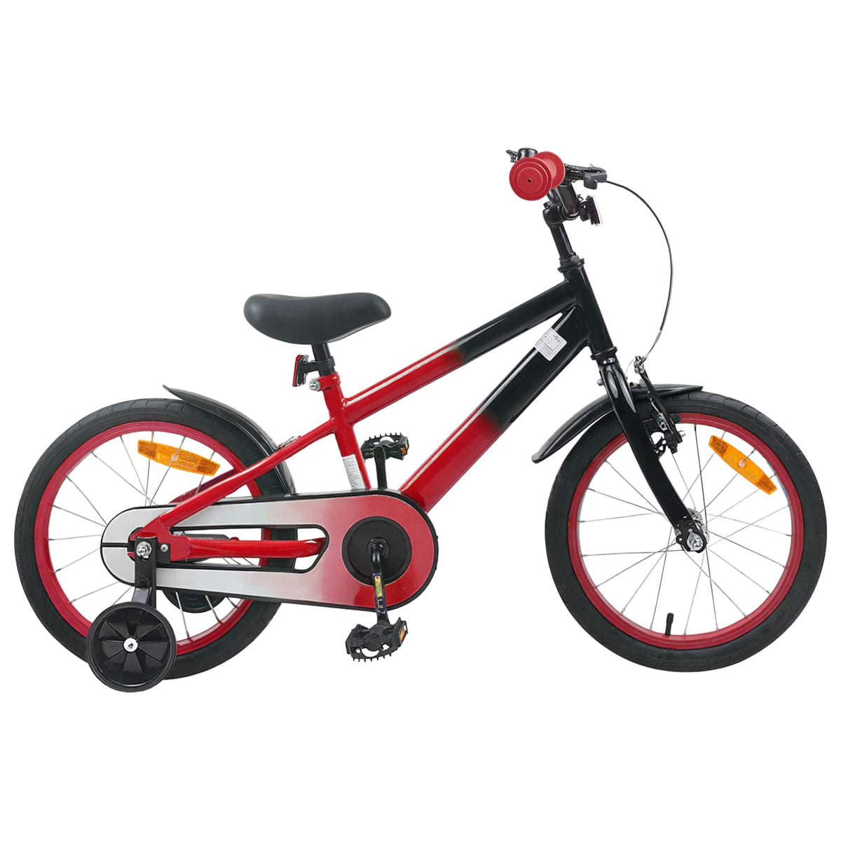 Kinderfiets 16 Inch voor 4-6 jaar oud Rood Zwart is nu te koop bij PeponiXL, paradijselijk wonen!