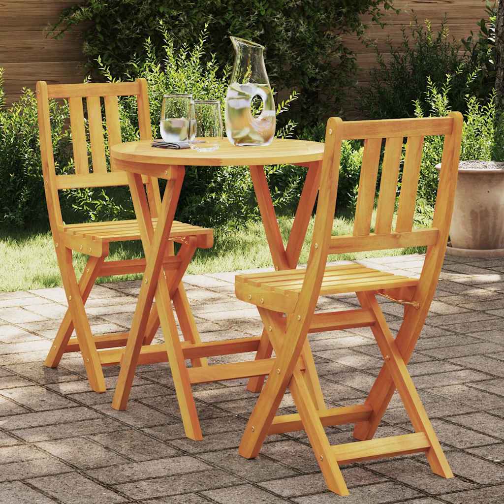 Bistroset 3 pcs Olie naturel Massief Acaciahout is nu te koop bij PeponiXL, paradijselijk wonen!