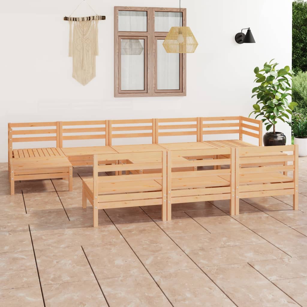 11-delige Loungeset massief grenenhout is nu te koop bij PeponiXL, paradijselijk wonen!