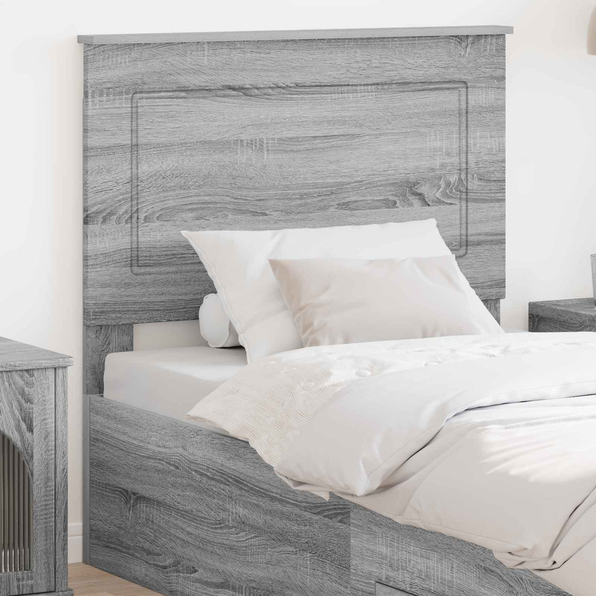 Hoofdbord Grijze Sonoma 100 cm Geconstrueerd hout is nu te koop bij PeponiXL, paradijselijk wonen!