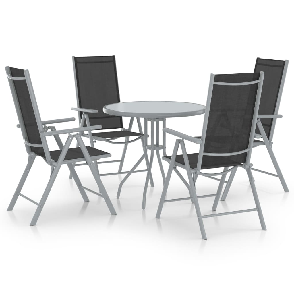 5-delige Tuinset aluminium en textileen zilverkleurig is nu te koop bij PeponiXL, paradijselijk wonen!
