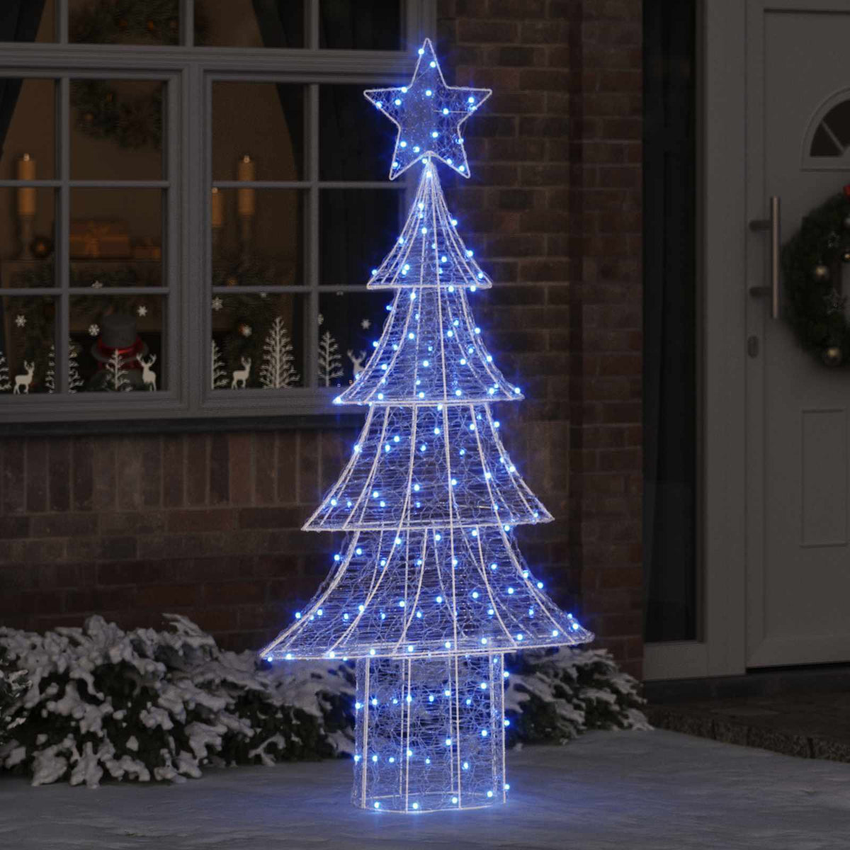Kerstboom met 240 LED Blauw 180 cm Acryl is nu te koop bij PeponiXL, paradijselijk wonen!