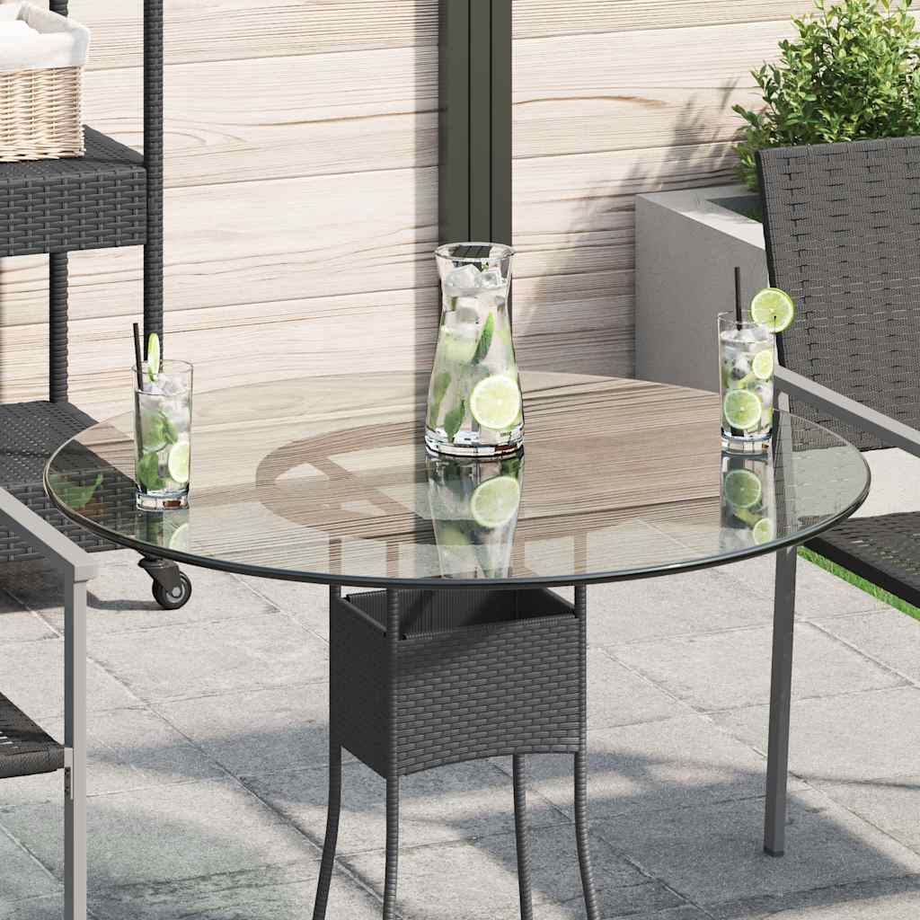 Tafelblad van gehard glas 80 cm rond is nu te koop bij PeponiXL, paradijselijk wonen!