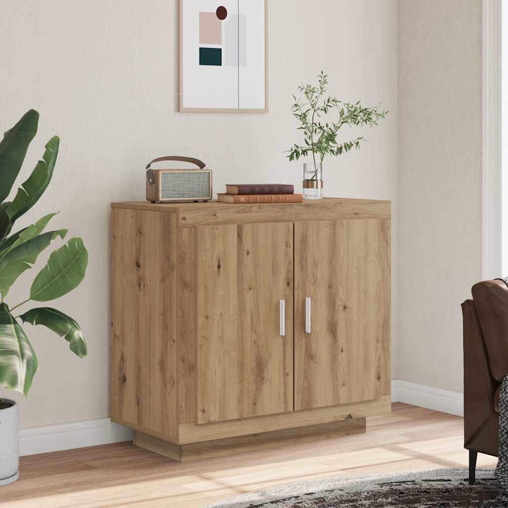 Dressoir 80x40x75 cm bewerkt hout artisanaal eikenkleur is nu te koop bij PeponiXL, paradijselijk wonen!