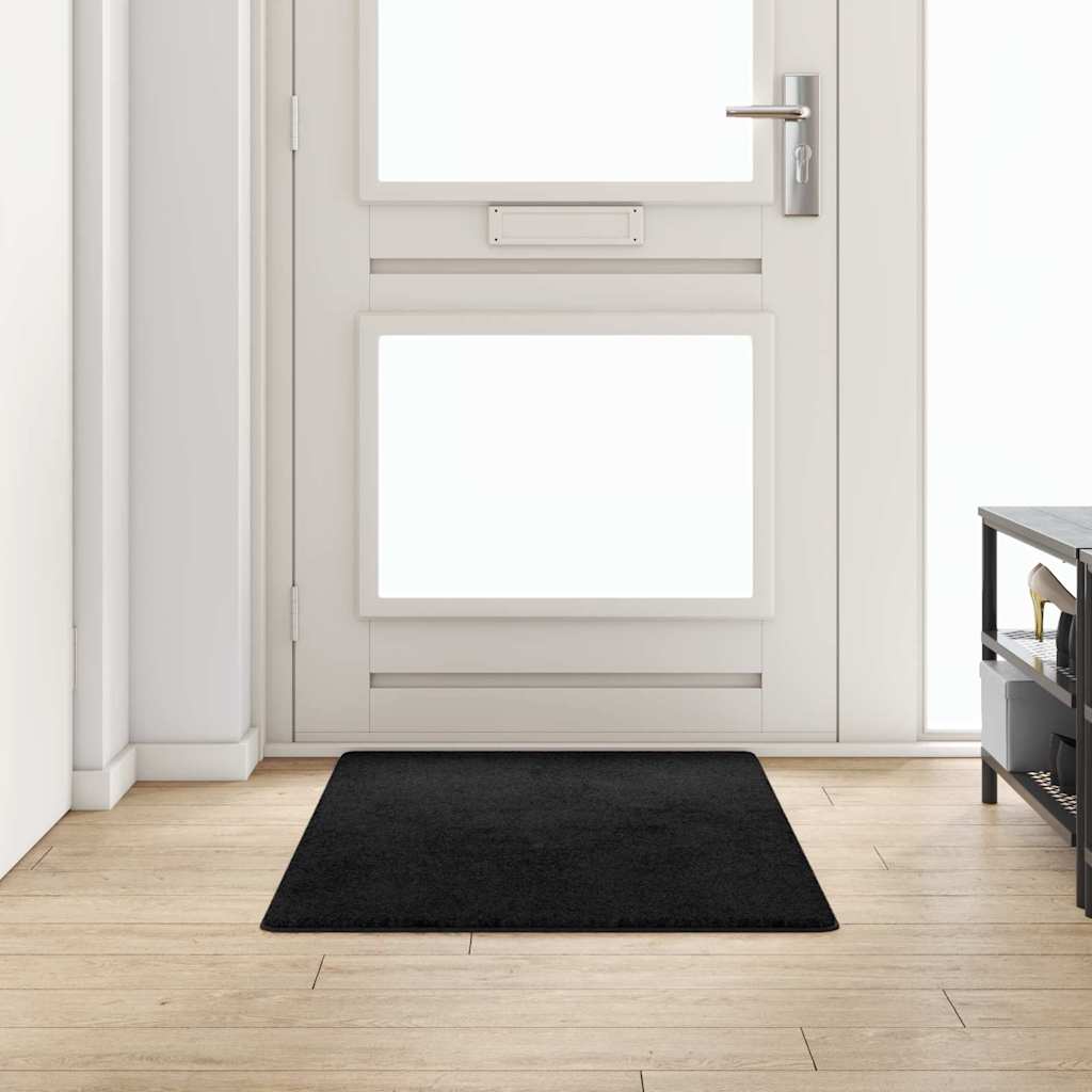 Tapijt Loper Zwart 80 x 150 cm 100% Polypropylene Tuft is nu te koop bij PeponiXL, paradijselijk wonen!