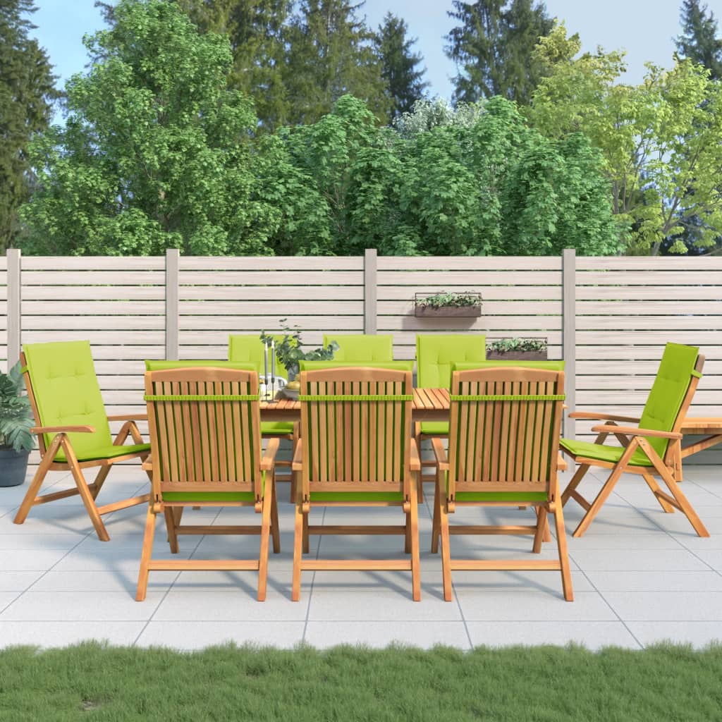 Tuinstoelen 8 st verstelbaar met kussens massief teakhout is nu te koop bij PeponiXL, paradijselijk wonen!