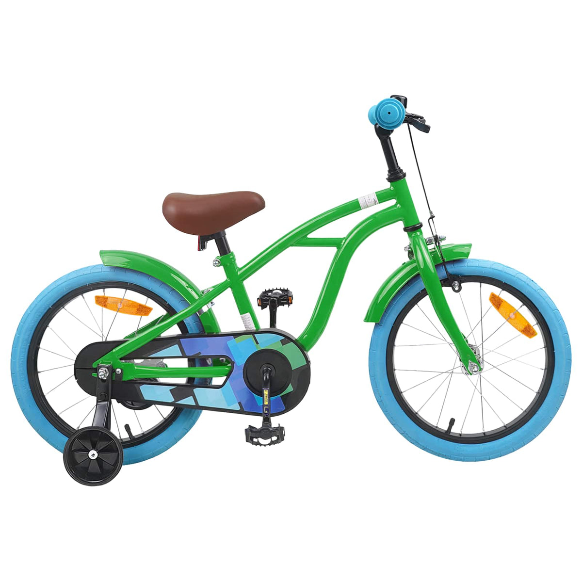Kinderfiets 16 Inch voor 4-6 jaar oud Groen is nu te koop bij PeponiXL, paradijselijk wonen!