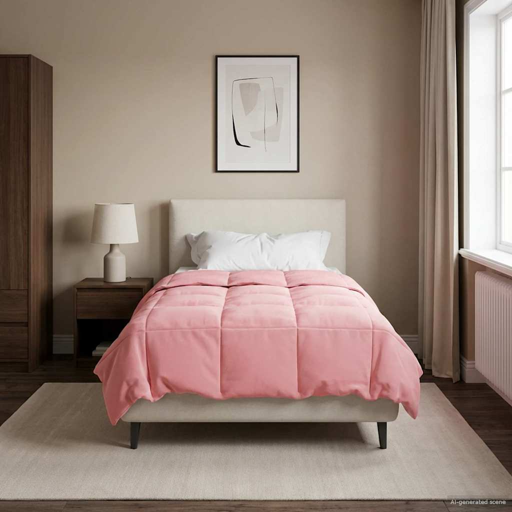 Zomerdekbed Gekwilt Roze 135 x 220 cm Microfiber is nu te koop bij PeponiXL, paradijselijk wonen!