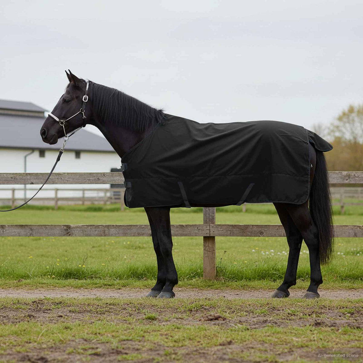 Paardendeken Donkergroen en Zwart 95 cm Polyester is nu te koop bij PeponiXL, paradijselijk wonen!