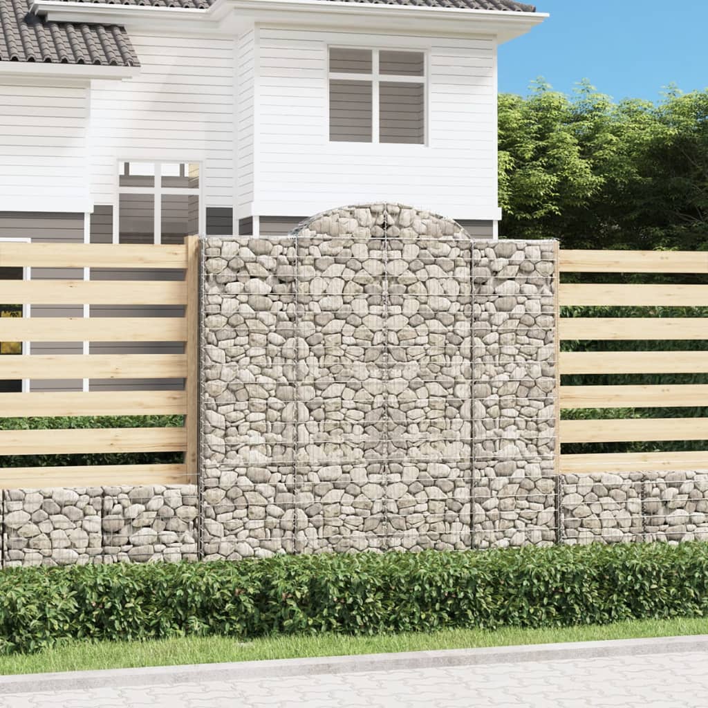 Schanskorf gewelfd 200x30x200/220 cm gegalvaniseerd ijzer is nu te koop bij PeponiXL, paradijselijk wonen!