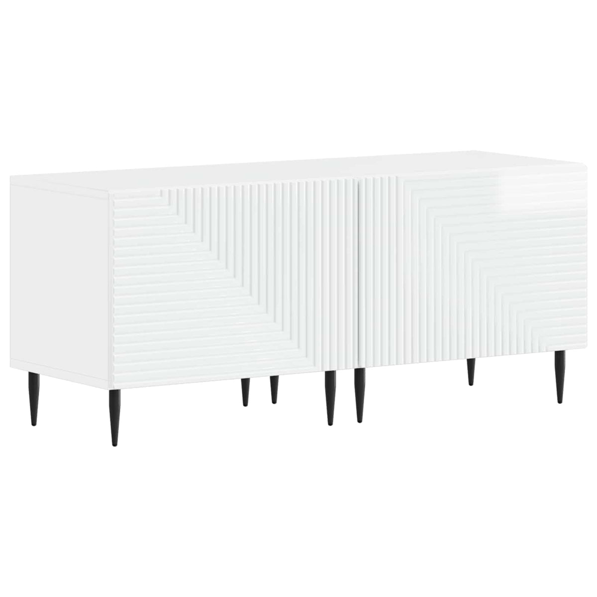 Tv-meubel Hoogglans Wit Bewerkt hout is nu te koop bij PeponiXL, paradijselijk wonen!